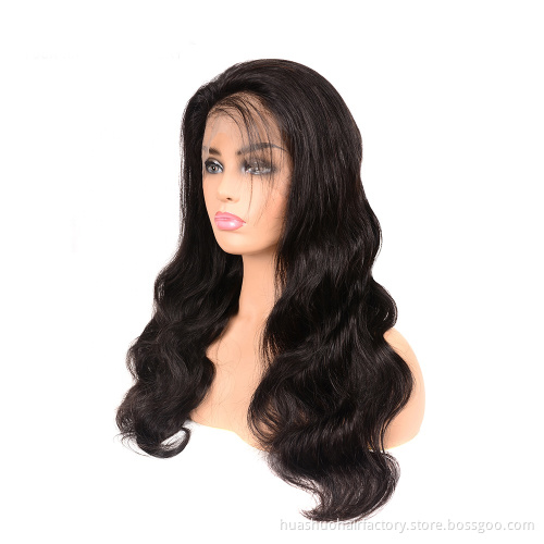 Raw Mink Indian Virgin Hair Glueless Body Wave Curly Perruque Full Lace Human Hair Wigs Vendors